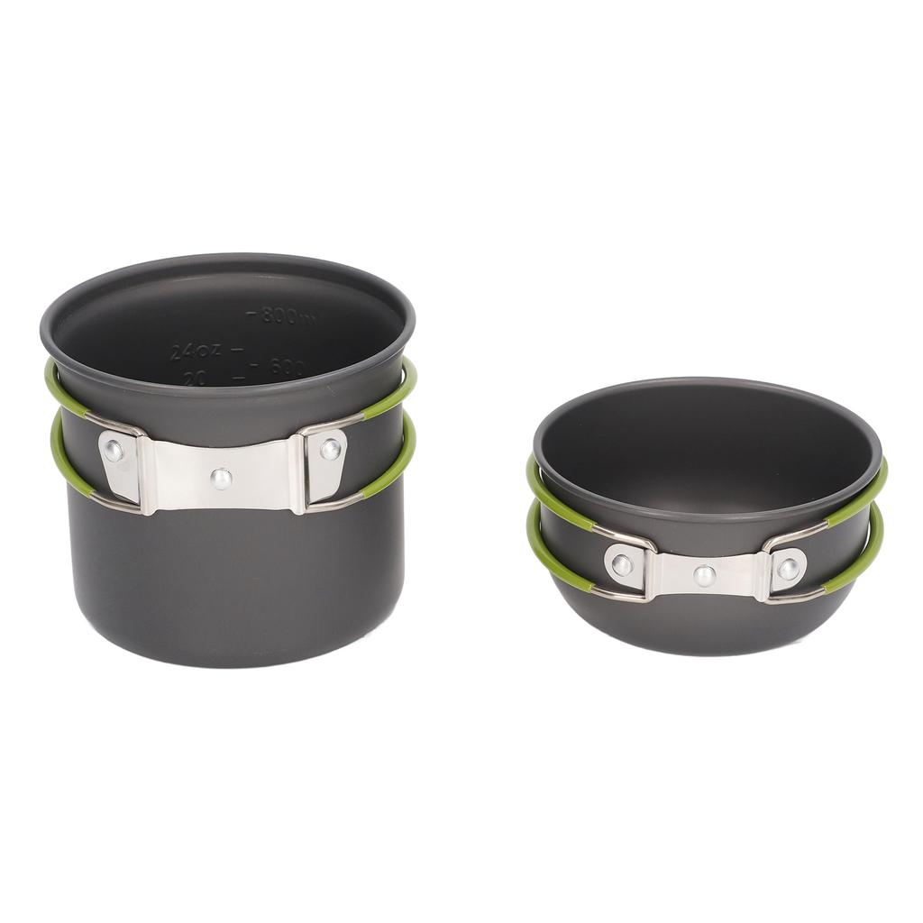 Camping Pot Food Grade Metal Anti Scald Foldable Handle Widely Used Camp Cookware Bowl Pot for