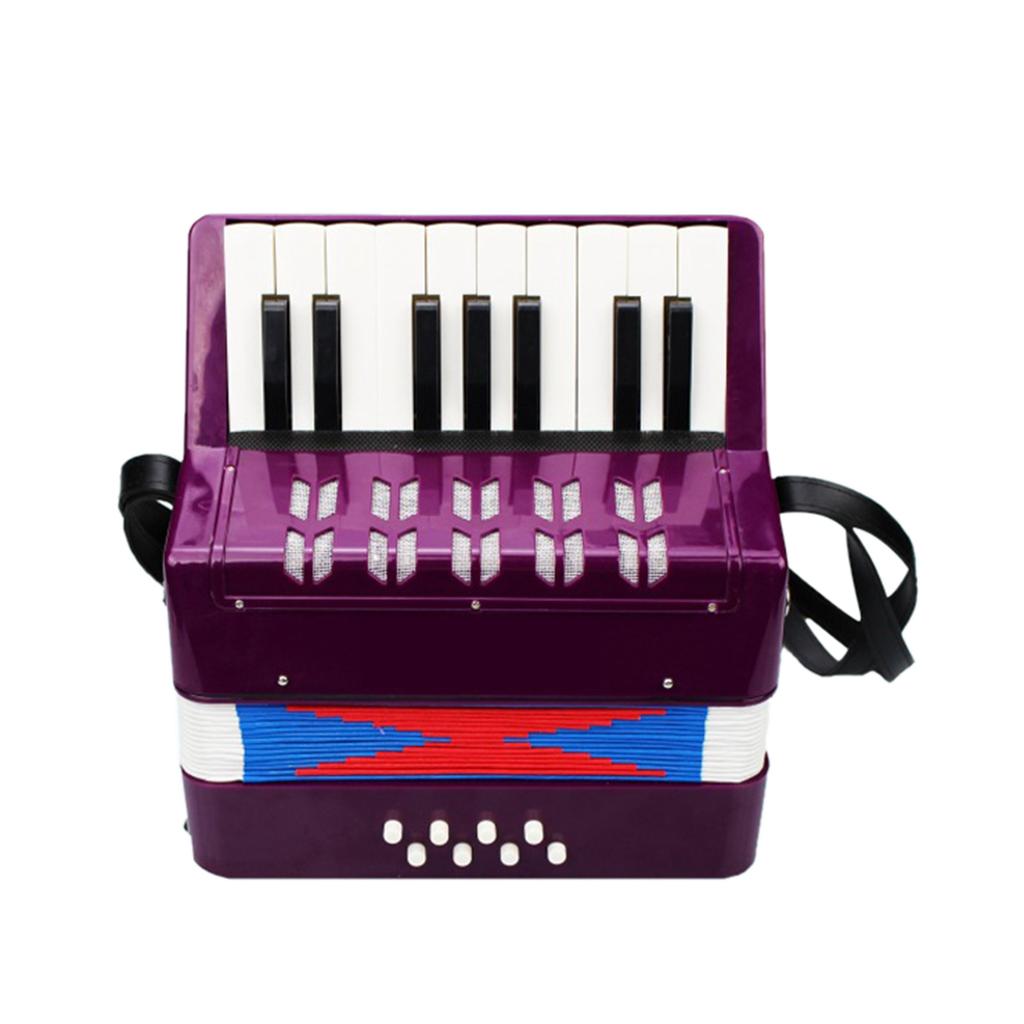 Kids Children Accordion 17 Key 8 Bass Mini Small Accordion Educational Musical Instrument for Beginner Birthday Gift