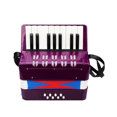 Kids Children Accordion 17 Key 8 Bass Mini Small Accordion Educational Musical Instrument for Beginner Birthday Gift