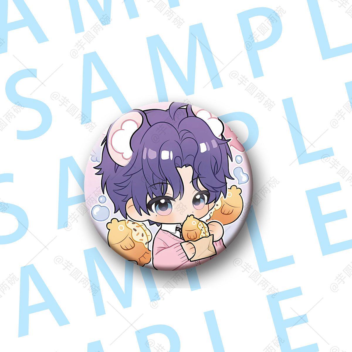 

Значок 58 мм «Любовь и космос» - Ли Шэнь Ци, Юй Шэнь Синхуэй, Ся Ичжоу, Цинь Чэ Пуговица - Брелок для студенческого рюкзака Romance and Deepspace D9-13