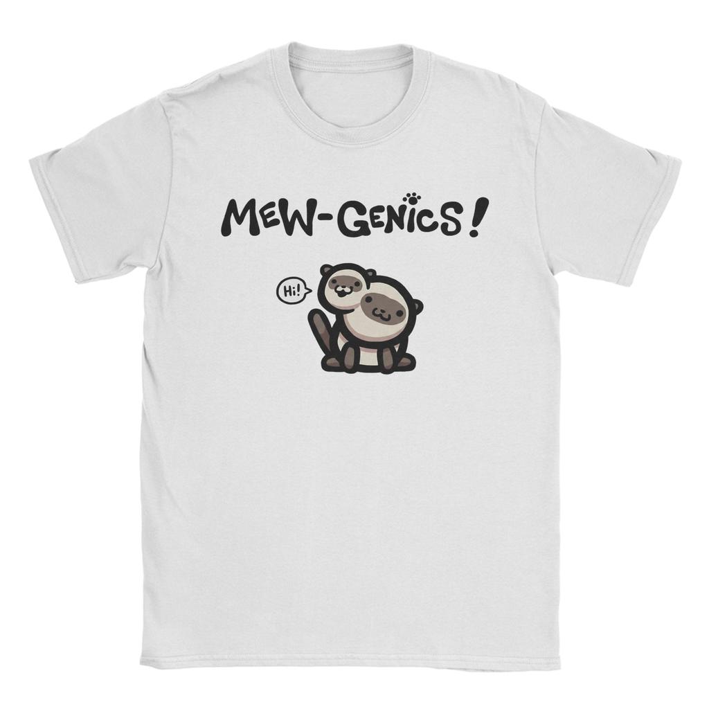 Mewgenics Charaktere Katze Spiel T-Shirts für Unisex Neuheit Baumwolle T-Shirt Rundhals Kurzarm T-Shirt Sommerkleidung