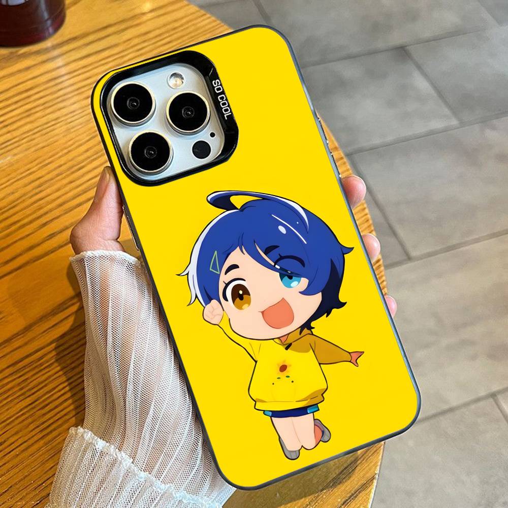 

Ai O-Ohto W-Wonder Egg Phone Case For iPhone 16 17 15 14 12 13 Pro Max Black Candy Matte Shockproof Cover iPhone16e