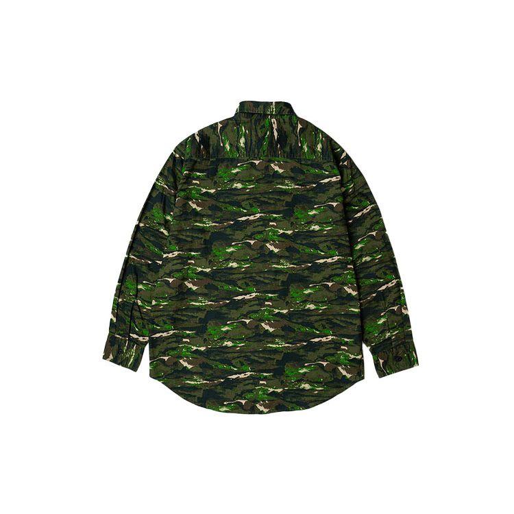 Levis Camouflage Casual Loose Long Sleeve Shirt Unisex Shirts Green 39355-0002
