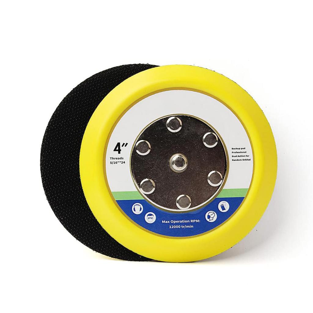 2 Pieces 5'' Hook and Loop Backing Pads 5/16"-24 Threads Sanding Pad Angle Grinder Accessories Sanding Buffing Polishing