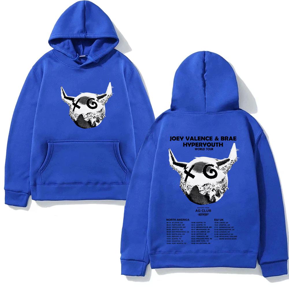 

Joey Valence 2025TOUR Fashion Hooded with Pocket Grunge Comfortable Sweatshirts Long Sleeve Gothic Clothes Moletom Punk Soft Hoody XXXL