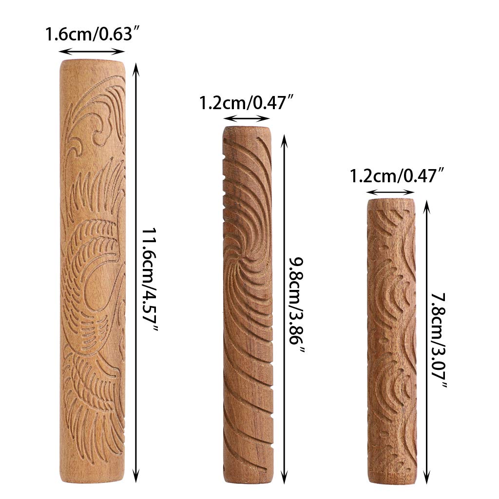 Sumnacon Pottery Pottery Stamping Pattern Clay Stamping Hand Different Set of 10 Supplies, Tools, Molds, Presses, Tools, Rollers, Patterns,