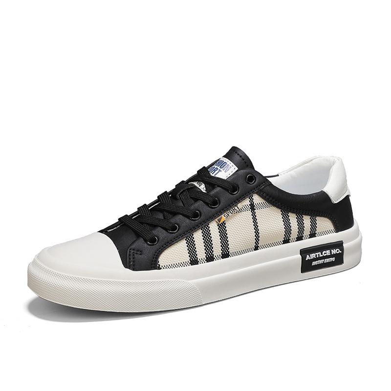 

Shoes Men s Spring Summer New Breathable Cloth Breathable Board Shoes Flat Lace-up Sneakers Teen Casual Men s Shoes 39