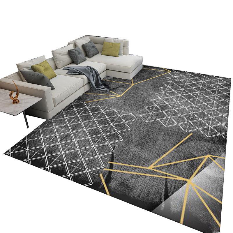 Nordic Light Luxury Living Room Carpet - Washable, Full Paving, Bedroom/Beside Floor Mat