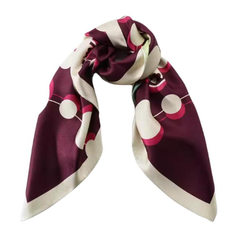 TORY BURCH Logo pattern printing silk