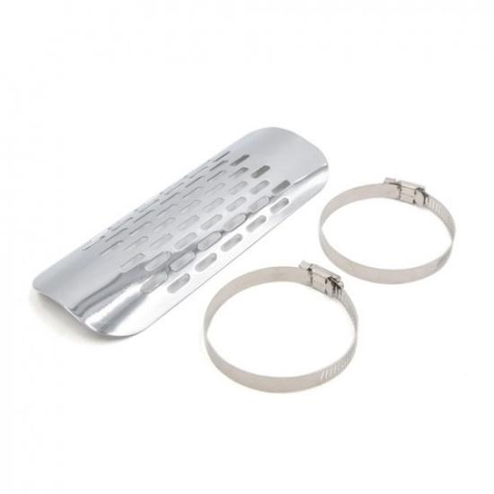 7.2  Мотоциклетная выхлопная труба глушителя тепловой экран крышка защита пятки серебристый тон