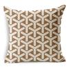 45X45Cm Colored Geometric Lines Color Blocks Abstract Throw Pillow Cover Decorative Pillowcase