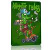 Alligator Rules Personalized D Textured Metal Poster Wall Art Tinplate Sign for Gaming Room Decoration Items Bathroom Decor