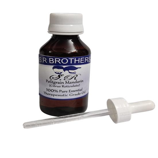 

S.R Brothers Petitgrain Mandarin (Citrus Reticulata) Pure & Natural Therapeutic Grade Essential Oil Plastic with Dropper 10ml