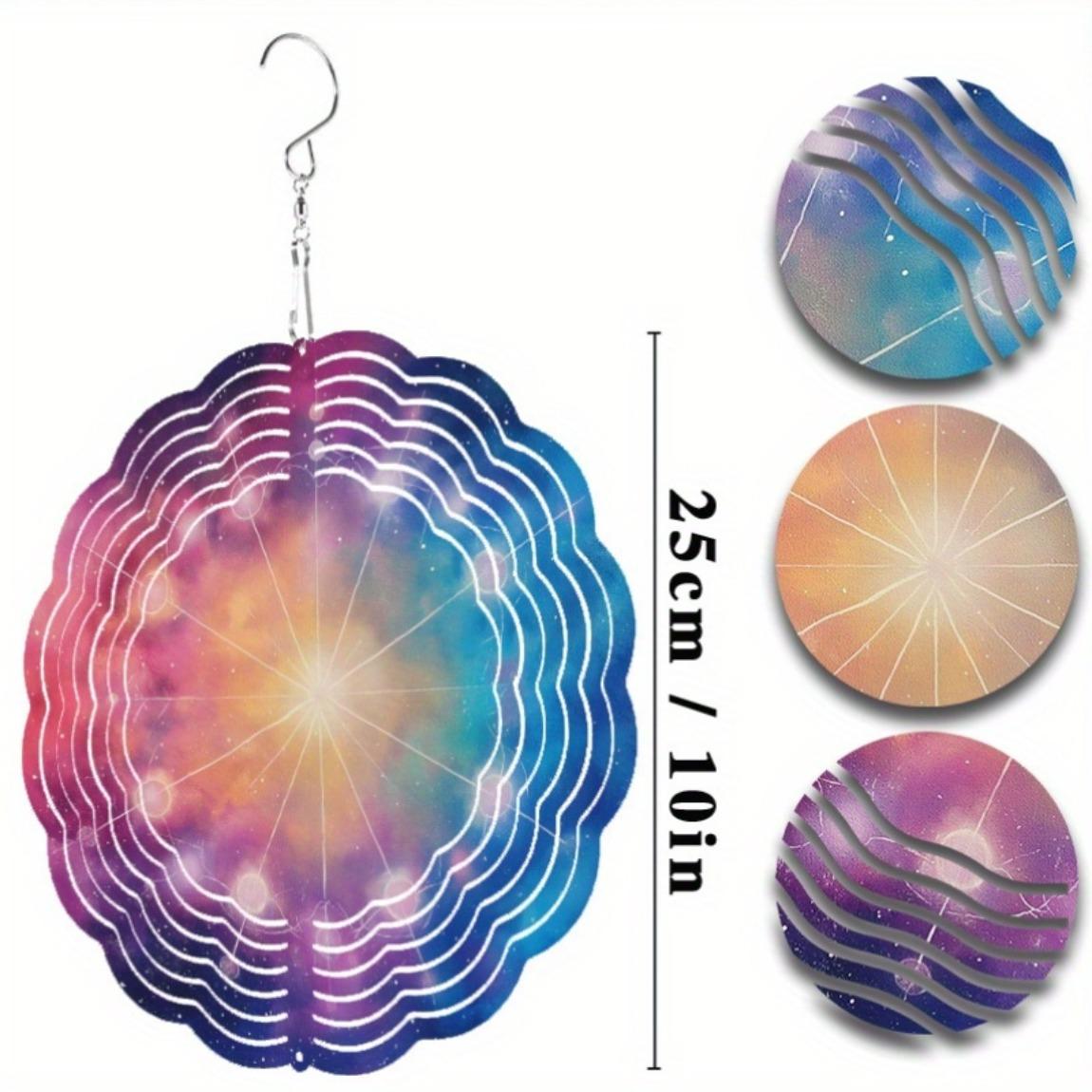 

10-дюймовый подвесной колокольчик ветра, динамически вращающийся уличный декор для весны и лета, для балкона, лужайки, сада, элегантный подарок для родственников и друзей 01A