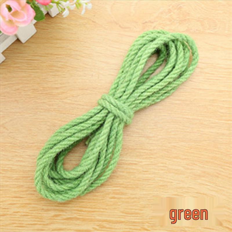 5mm Colored Sisal Rope for Cat Tree DIY, Handmade Hemp Rope for Ornaments, Tube Wrapping, and Flower Pot Decoration