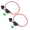 uxcell DC 32V 14 Gauge Car Inline ATC Style Inline Fuse Holder with 30A Fuse, 2 Sets