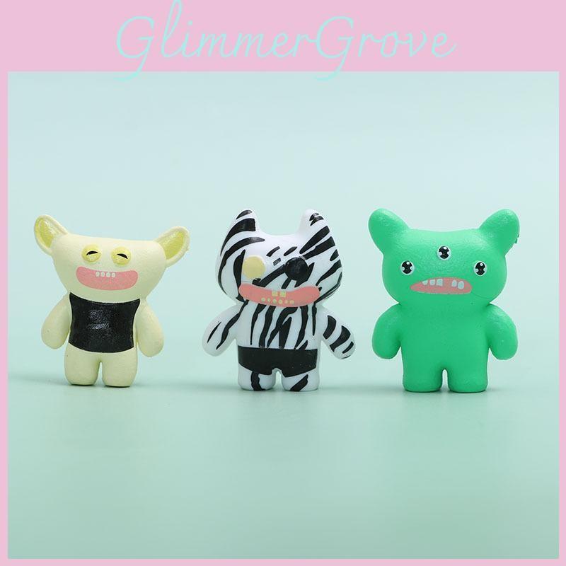 Fuggler Cartoon Cute Monster Model Desktop Ornament Set For Decoration Room