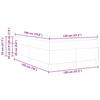 Box Spring Bed Cream 120 x 190 cm Fabric