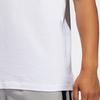 adidas T Shirts Men's White Crew Neck Moderate Straight Fit GL4424