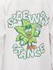IMPROMES Casual SIDEWAYSTANCE Leaf Long Sleeve T-Shirt, Men's, White