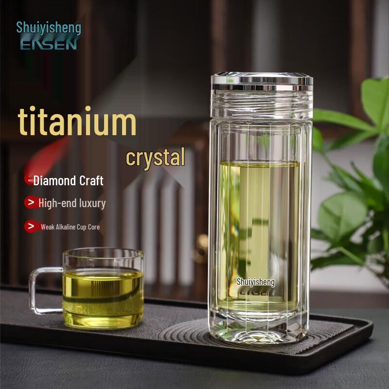 Shuiyisheng G902 Double-Layer Alkaline Glass Teacup