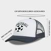 “FOOTBALL” Football-Print Sponge Mesh Cap - Adjustable Unisex Sun Hat for Soccer Fans - Fan Gift Cap