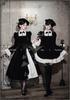 MODKOKU Gothic Lolita Neat and Jabot Ruffle Princess Long Size S Dress, Women's, 3-Layer Tiered, Clean, Ribbon, Lace, Lace-Up, Dress, Dreamy, Cute,