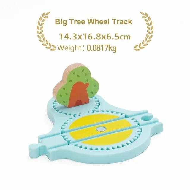 New All Kinds of Wooden Train Tracks Connectors Accessories Plastic Track Parts Fit for All Brands Wood Tracks Toys For Kids
