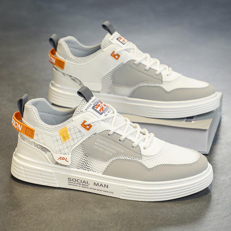 New summer breathable mesh casual board shoes heightening soft-soled sports little white tide shoes