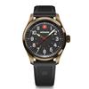 WENGER TERRAGRAPH Bronze PVD Stainless Steel Case Black Black Silicone Quartz 100m Water Gift Idea Men's Watch, (316L), Dial, Strap, Movement,