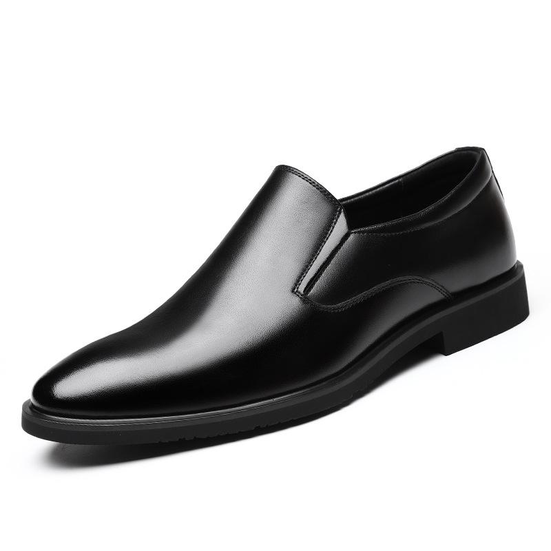 Fashion Summer Autumn Breathable Dress Shoes for Men Solid Color Fashion Casual Antiskid Wedding Shoes Male 2025 New Designer Shoe Man