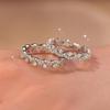 Zirconia Rhinestone Lace Ring: Retro Light Luxury, Exquisite Fashion Jewelry for Women