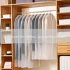 Durable Fully Enclosed Clothes Cover Bags - Transparent Dustproof Waterproof with Zipper Practical Wardrobe Garment Storage Bags