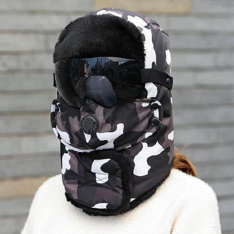 Unisex Silná větruodolná teplá celoobličejová zimní čepice Neformální šála Chrániče sluchu Unisex čepice