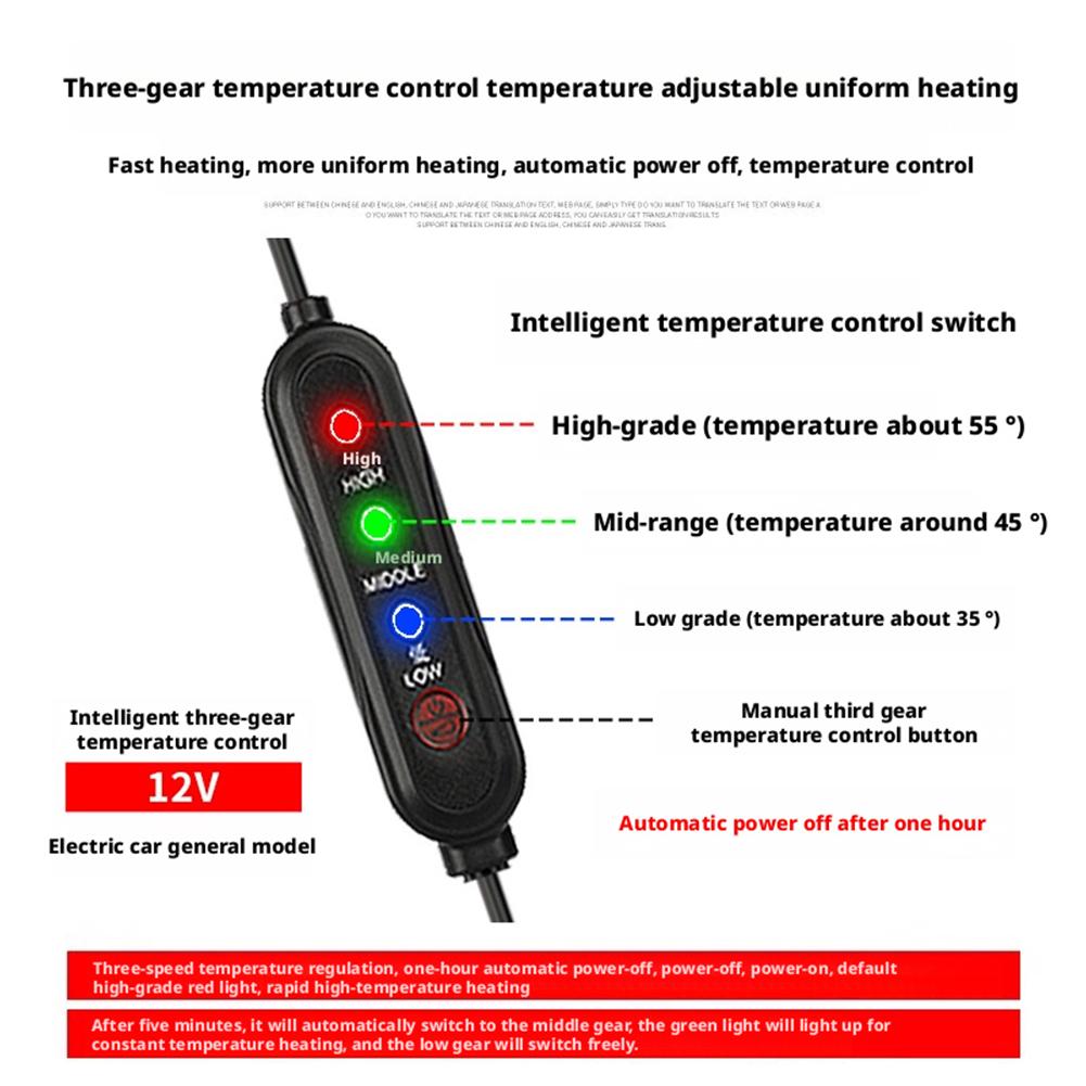 Winter USB Motorrad Beheizte Handgriffe 3 Gänge Temperatur Einstellbar Schnelles Aufheizen Motorrad Elektrofahrzeug Warme Griffabdeckung