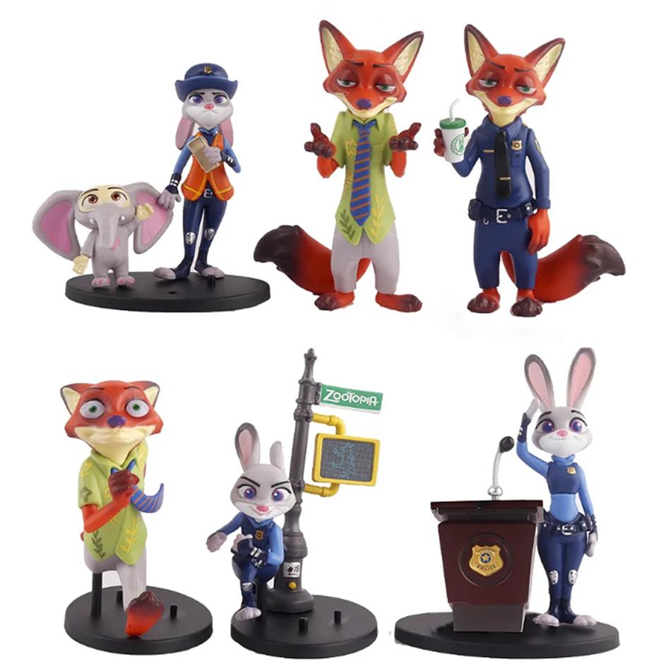 In Stock Hot  Zootopia 2 Collectible Figure Set Officer Judy & Nick Wilde Premium Toy Statue Perfect Kids Gift