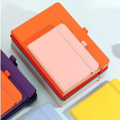 Creative Mini Pocket Notebooks with Elastic Band Leather Cover Student Handbooks Ruled Lined A6 Diary Notebook Office Supplies