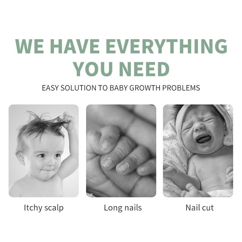 Baby Nail Care Grooming Healthcare Kits Babies Thermometer Nasal Aspirators Cartoon Set Bath Cleaning Comprehensive Tool