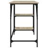 Desk Sonoma Oak 120 x 50 x 75 cm Metal and Particleboard