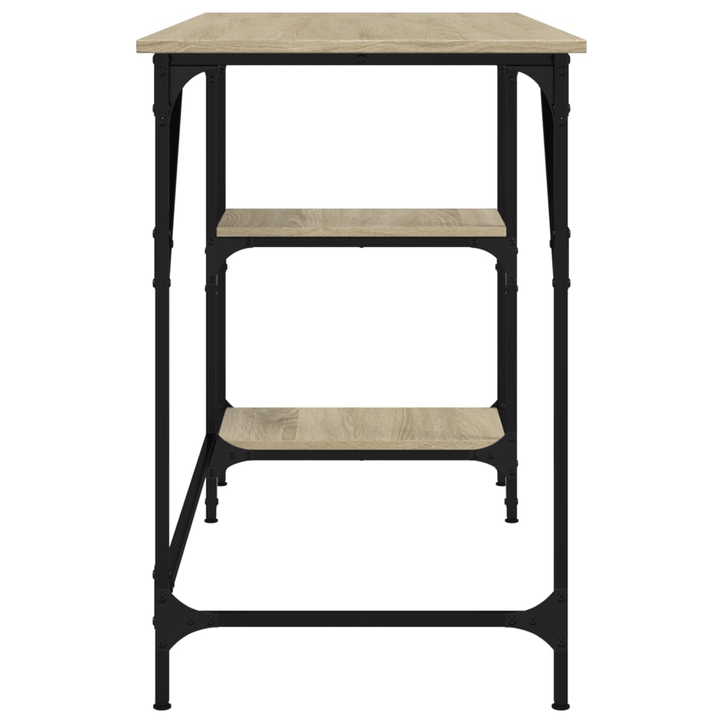 Desk Sonoma Oak 120 x 50 x 75 cm Metal and Particleboard