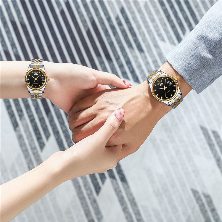 Chenxi 8204 New Style Fation Unisex Quartz Watch Best Power Steel Band Waterproof Date Display Simple Couple Reloj Watch