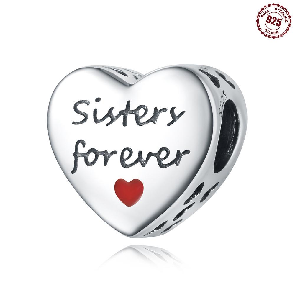 Diy Silver Beads 9 Sterling Silver Pendant Beads Sister Concentric Beads Suitable For Bracelets Necklace Jewelry Design
