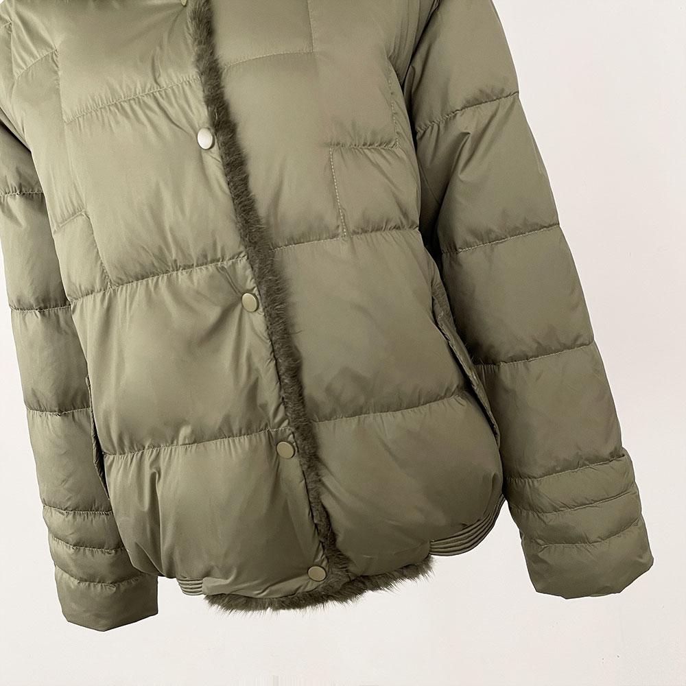 OFTBUY Winter Women Coat Real Natural Fox Fur Collar Thick Warm Jacket Casual White Duck Down Hooded New Outwears Streetwears