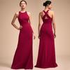 Spring sexy fashion women's halter strap cross evening dress