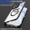 For iPhone 110,000 Magneto 11promax Magnetic Suction Magsafe Mobile Phone Case Metal Glass Goggle Buckle
