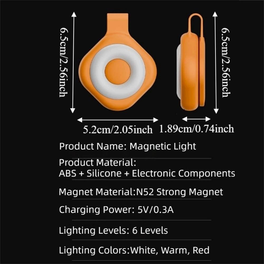 Tragbares magnetisches Handy-Licht 3 Farbtemperaturen Einstellbare Helligkeit Mini-Foto-Aufhelllicht Wiederaufladbar Kompakt
