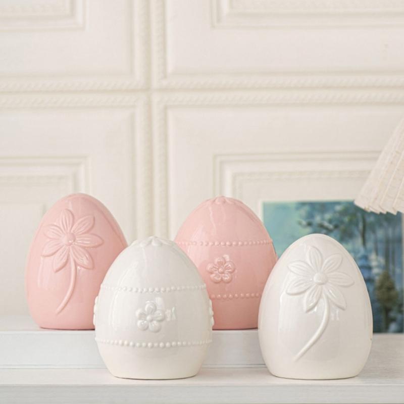 Uova di Pasqua in Ceramica Ornamento Perfetto per l'Ambientazione del Festival Intramontabili Centrotavola Decorazioni Artistiche per la Casa