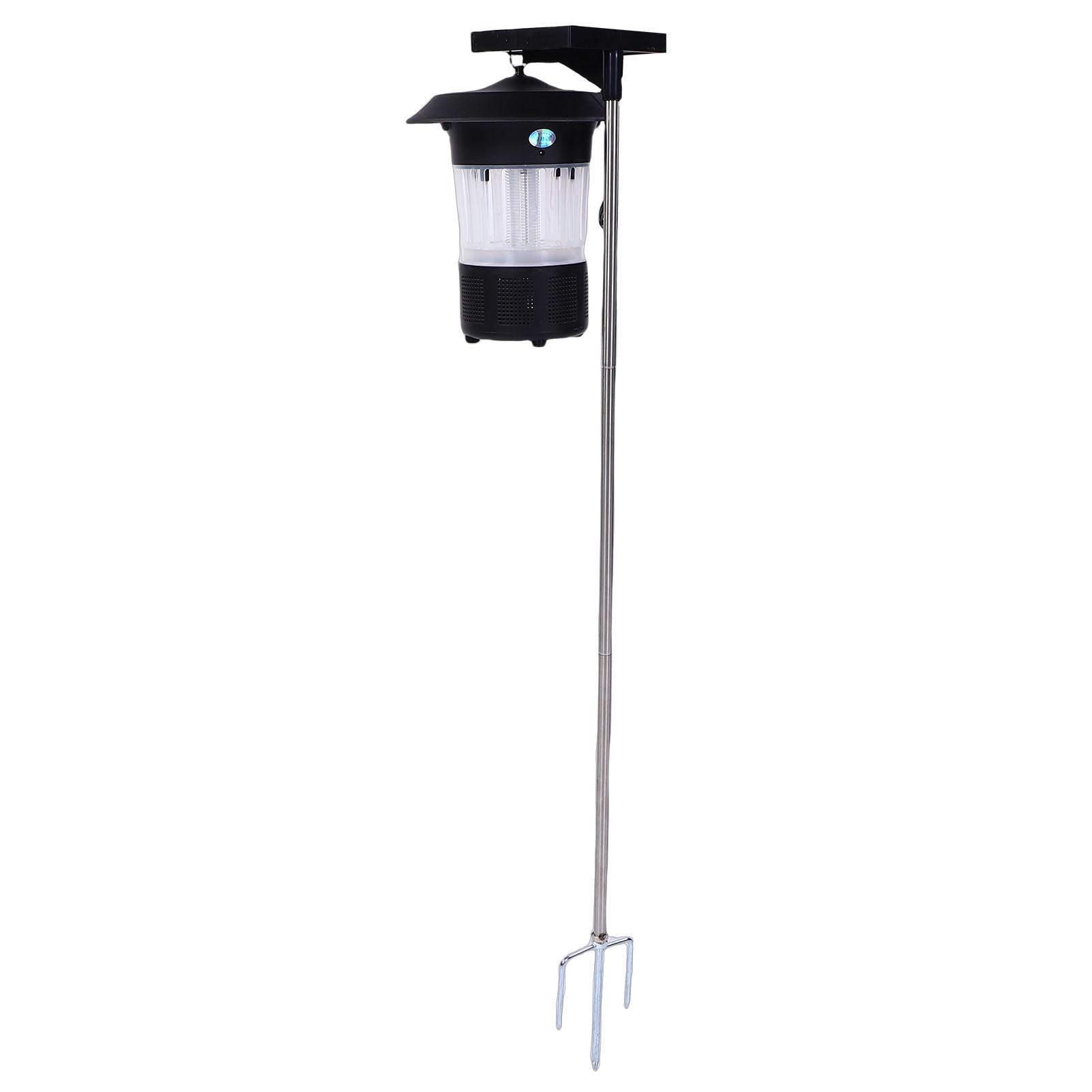 

Solar Fly Killer Trap Light Waterproofing 365nm Violet Rechargeable Solar Powered Fly Lamp for Yard Garden