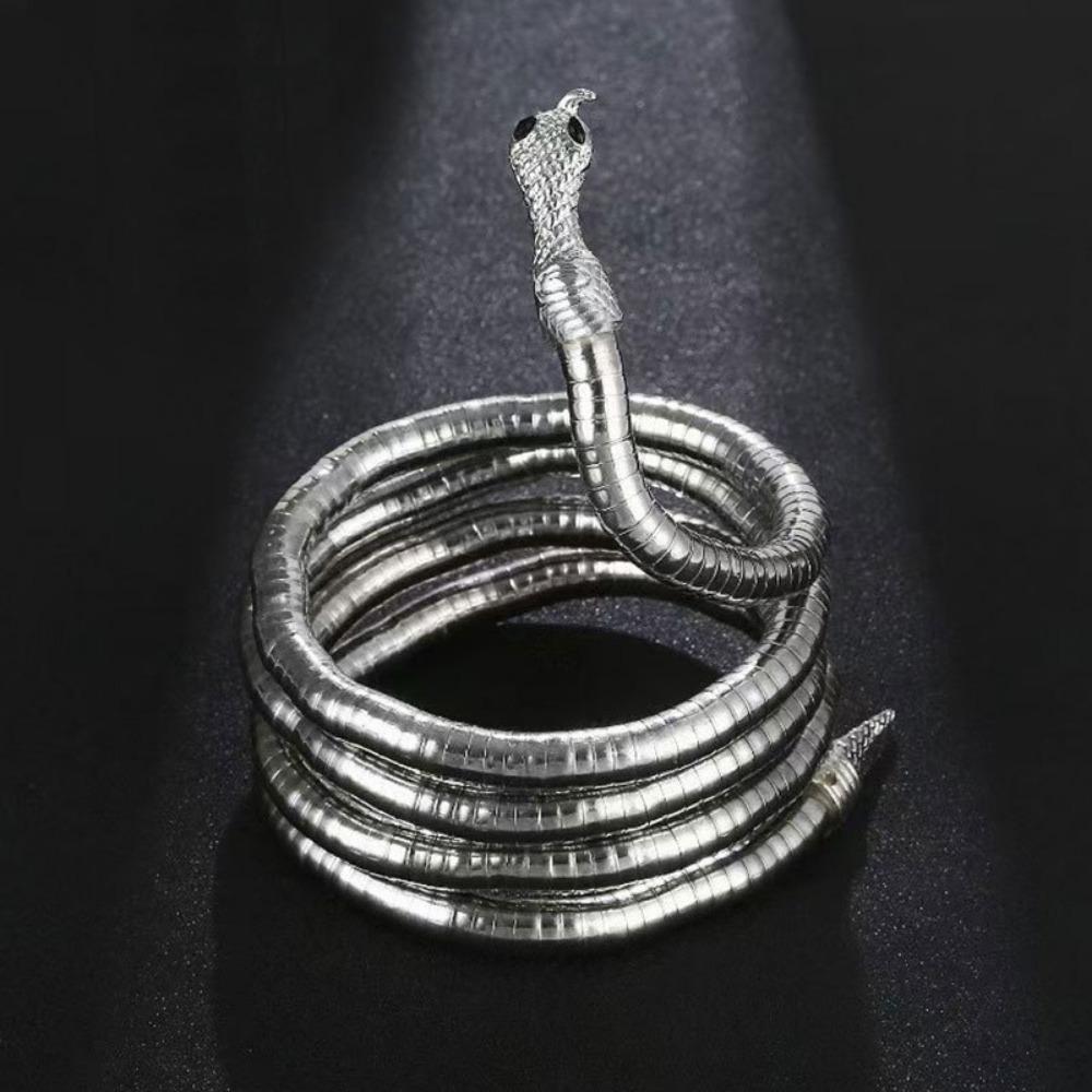 

Winding Serpentine Personality Opening Random Shape Necklace Collar Women Wear Bracelets Headdress High Sense
