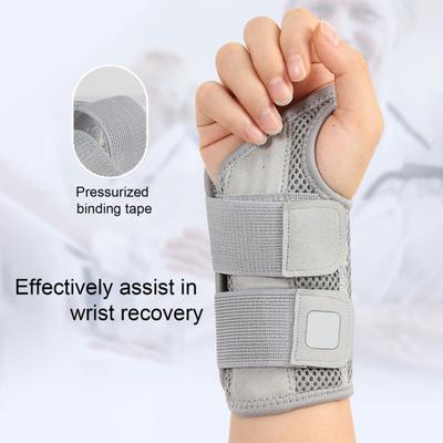 Podpora zápěstí s 2 popruhy pro muže ženy Nastavitelná stabilizátorová dlaha na zápěstí pro tendinitidu artritidu syndrom karpálního tunelu úlevu od bolesti